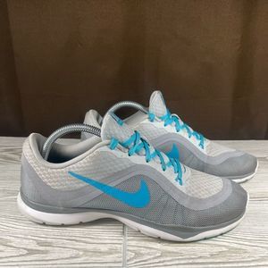 Nike Flex TR 6 Trainer Multisport Training Shoe Sneaker Gray Blue Womens 10